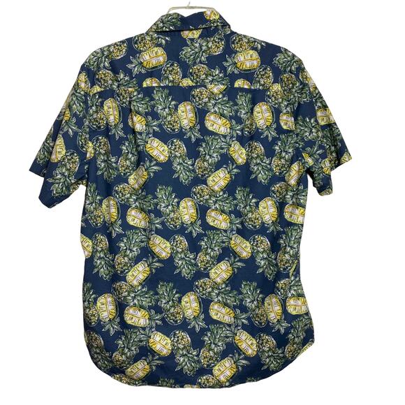 Goodfellow Short Sleeve‎ Button Down Pineapple Hawaiian Shirt L (2588) - Picture 5 of 6